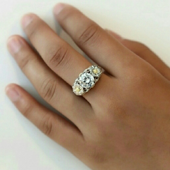 Silver Plated Sunflower Ring - Picture 6 of 7